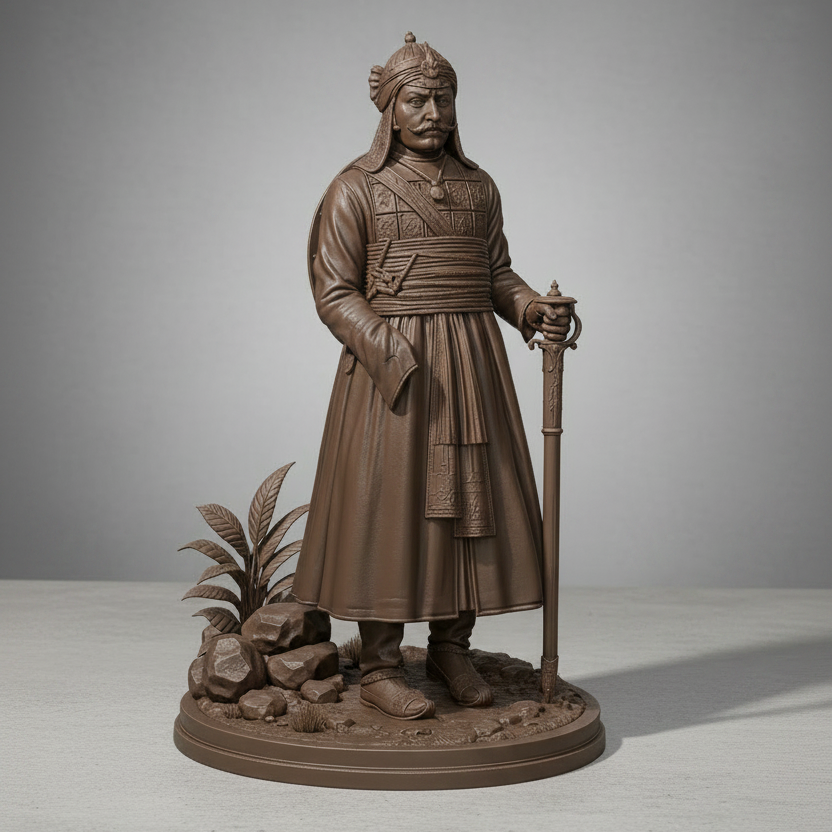 Rana Sanga Rajput Warrior King Collectible Figurine