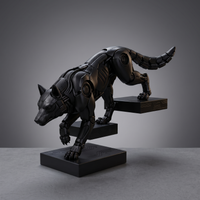 Mech Wolf Prowling Premium Matte Figurine