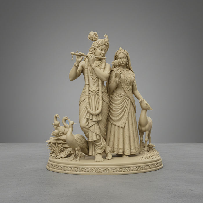 Radha Krishna Glow in Dark Sculpture – Divine Couple