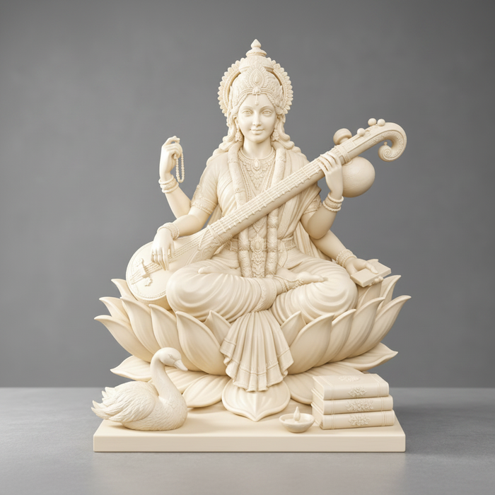 Goddess Saraswati with Veena