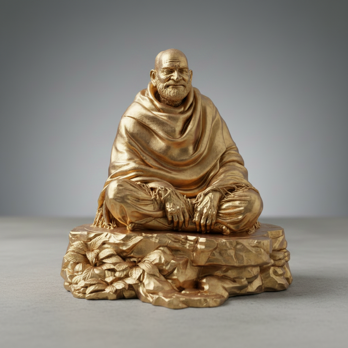 Neem Karoli Baba Golden Figurine