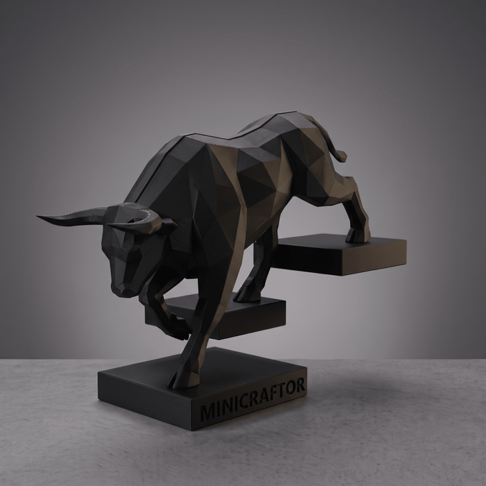 Charging Bull Premium Matte Figurine - Mini craftor