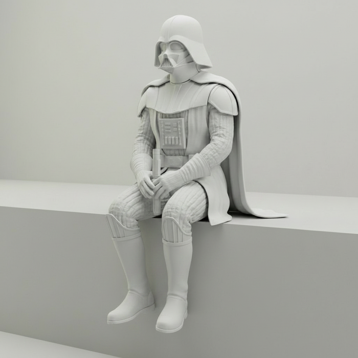 Darth Vader Edge Sitter - White