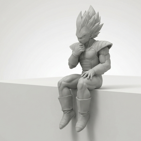 Thoughtful Vegeta - Edge Sitter