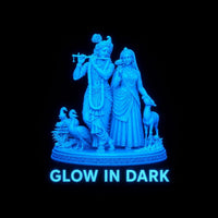 Radha Krishna Glow in Dark Sculpture – Divine Couple