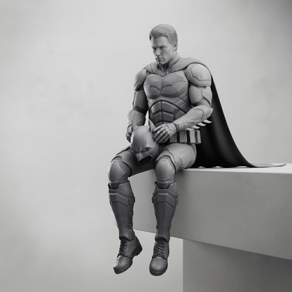 Sitting Batman - The Dark Knight Edge Sitter - Mini craftor