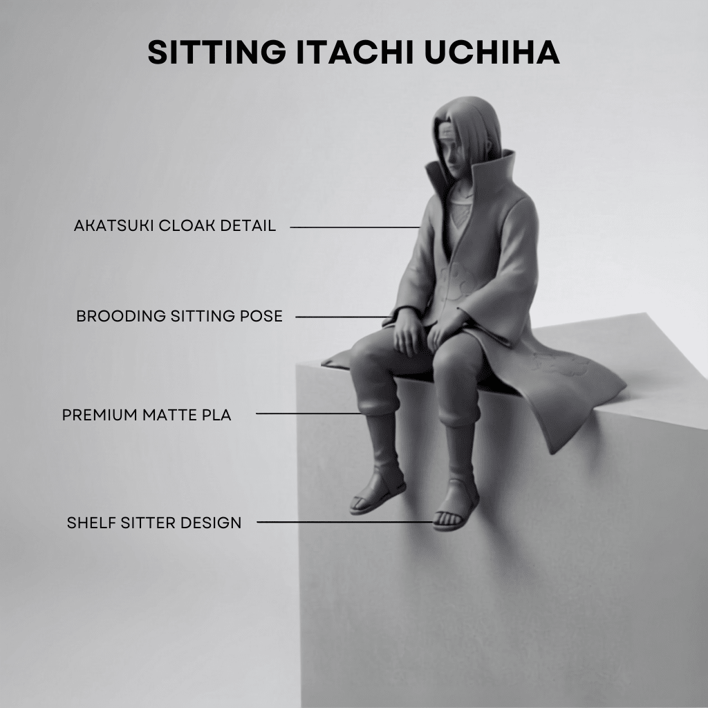 Sitting Itachi Uchiha - Shelf Sitter - Mini craftor