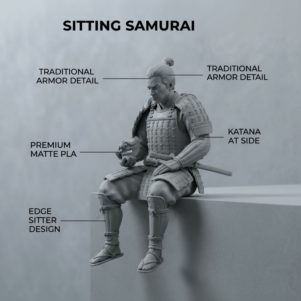 Sitting Samurai (Edge Sitter) - Mini craftor
