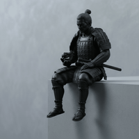 Sitting Samurai (Edge Sitter) - Mini craftor
