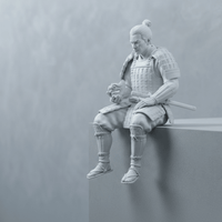 Sitting Samurai (Edge Sitter) - Mini craftor