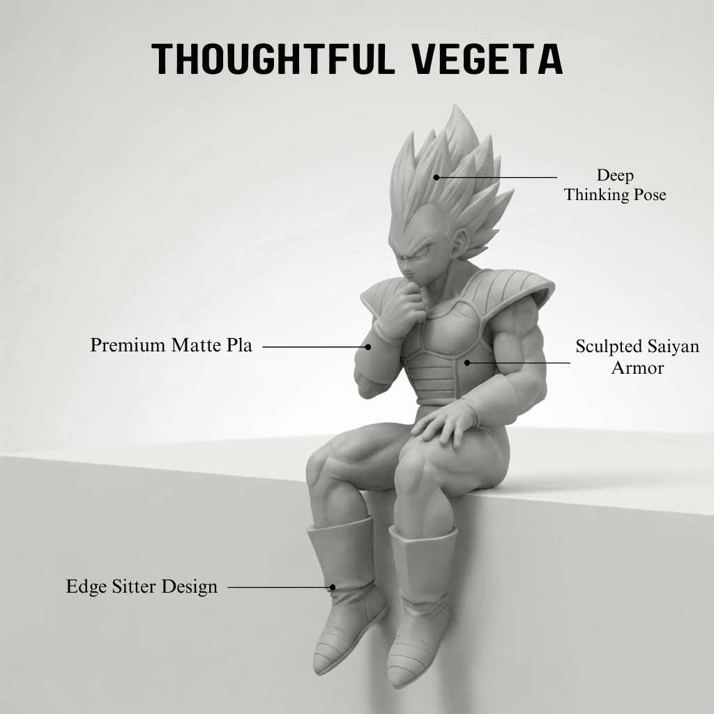 Thoughtful Vegeta - Edge Sitter - Mini craftor