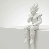 Thoughtful Vegeta - Edge Sitter - Mini craftor