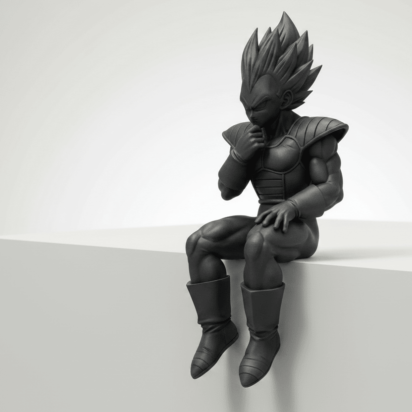 Thoughtful Vegeta - Edge Sitter - Mini craftor