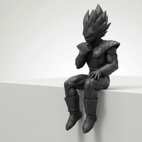 Thoughtful Vegeta - Edge Sitter - Mini craftor